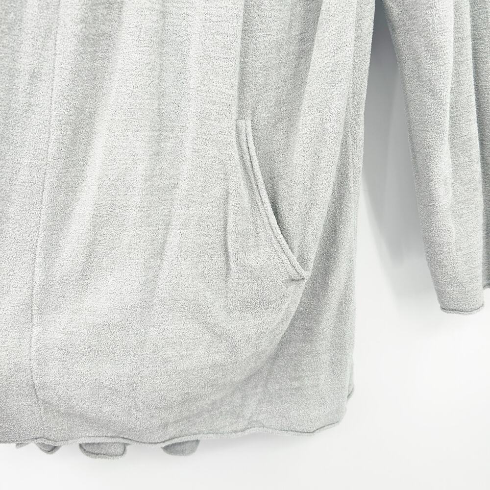 Barefoot Dreams Womens Cozy Chic Ultra Lite Hooded Cardigan Size L Dove Gray - Picture 6 of 7